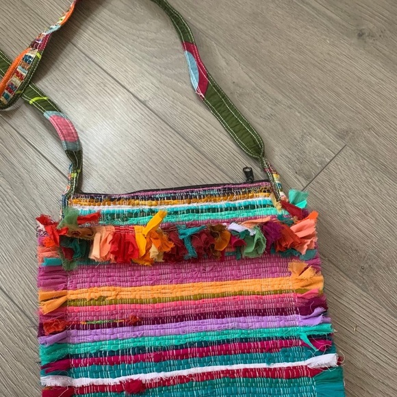 Handbags - Handmade Multi-Color Hippie Shoulder Bag